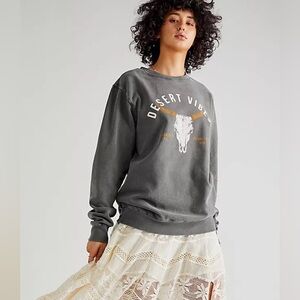 Girl Dangerous Small Desert Vibes Graphic Crewneck Sweatshirt Western Cowboy